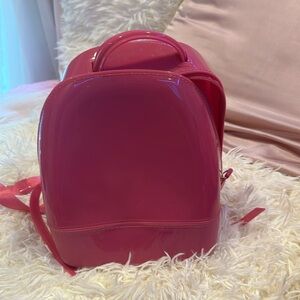 Mini pink backpack